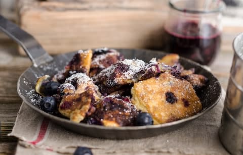 Kaiserschmarren with blueberries - Credit: Getty