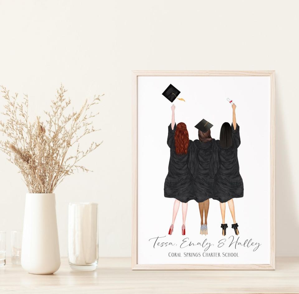 6) Best Friend Graduation Illustration