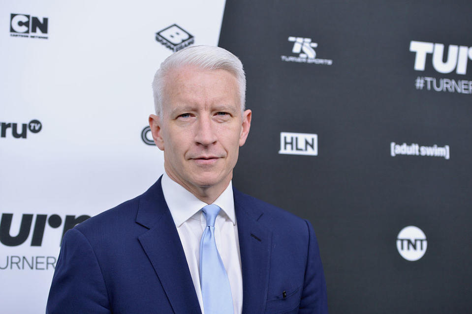 Closeup of Anderson Cooper