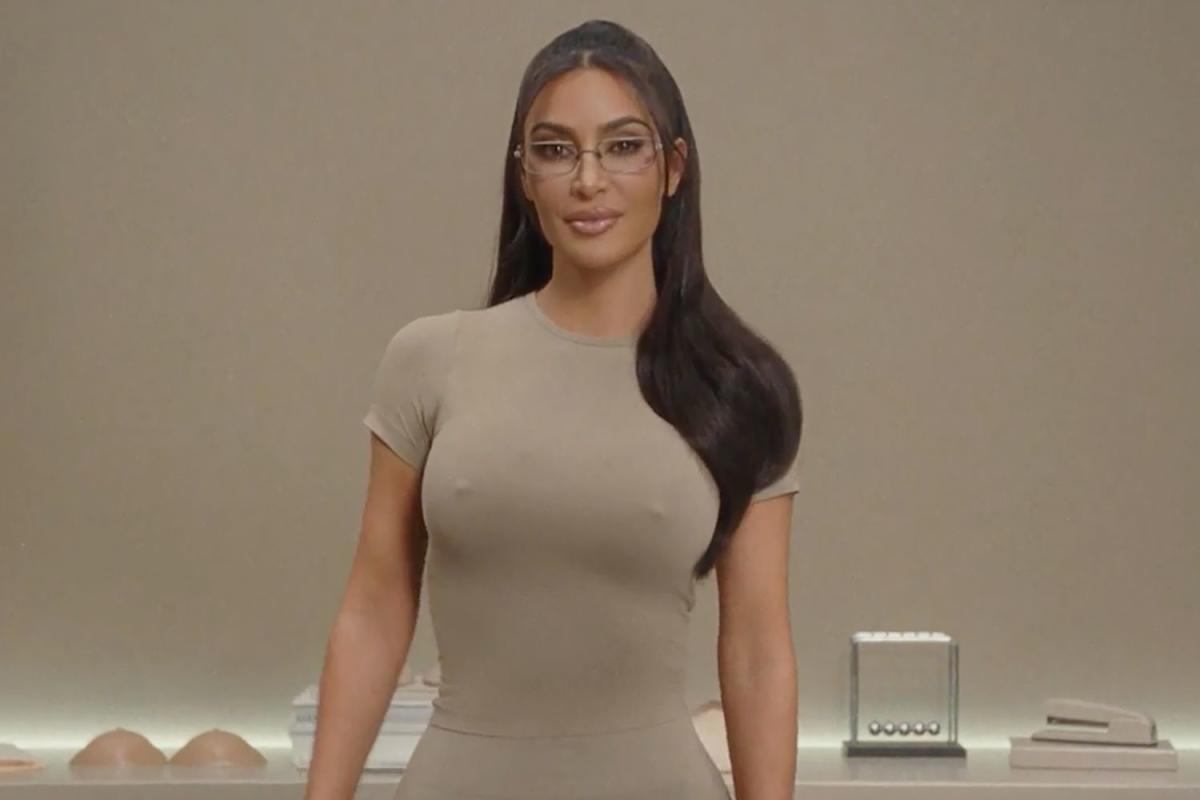 This is actually really creative 😂🔥 #KimKardashian teases her upcoming “Ultimate  Nipple Bra” in her popular #Skims line 👏🏾😍 Are y'all…