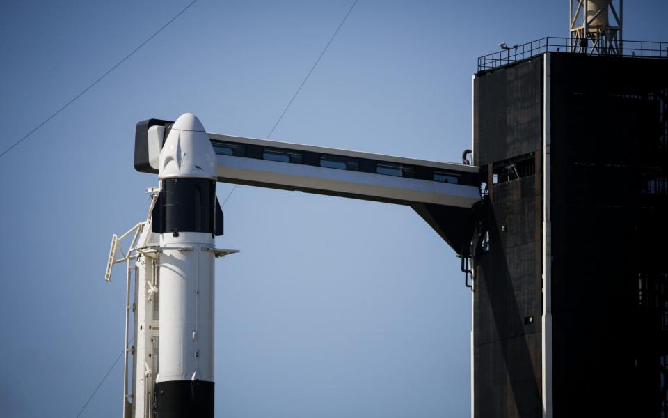 Space Exploration Technologies Corp. (SpaceX) Falcon 9 rocket and Dragon spacecraft ahead of the Inspiration4 mission in Merritt Island, Florida, - Bloomberg