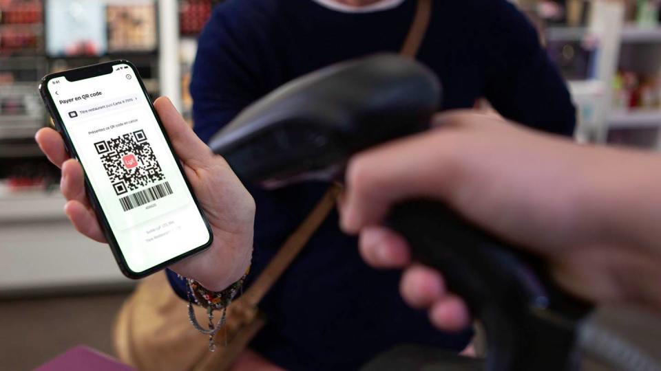 Paiement mobile par QR Code dans un magasin