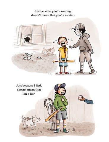 <p>RenÃ©e Kurilla/Penguin Young Readers</p> an inside page from Matthew McConaughey's Just Because book