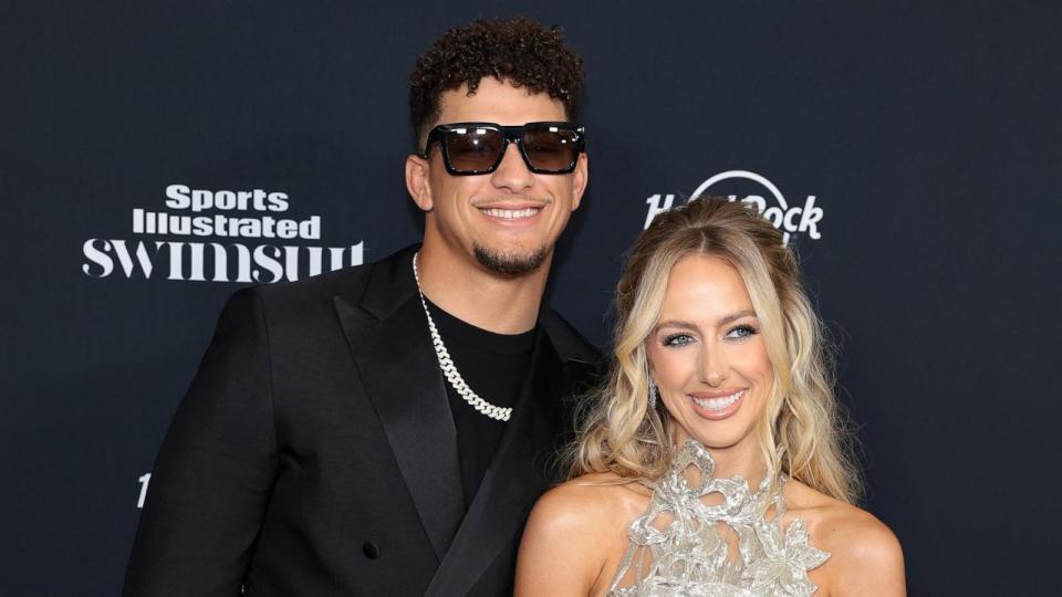PHOTO: Patrick Mahomes and Brittany Mahomes attend the Sports Illustrated Swimsuit 2024 Issue Release and 60th Anniversary Celebration at Hard Rock Hotel New York, on May 16, 2024, in New York. (Dimitrios Kambouris/Getty Images for Sports Illustrated Swimsuit)