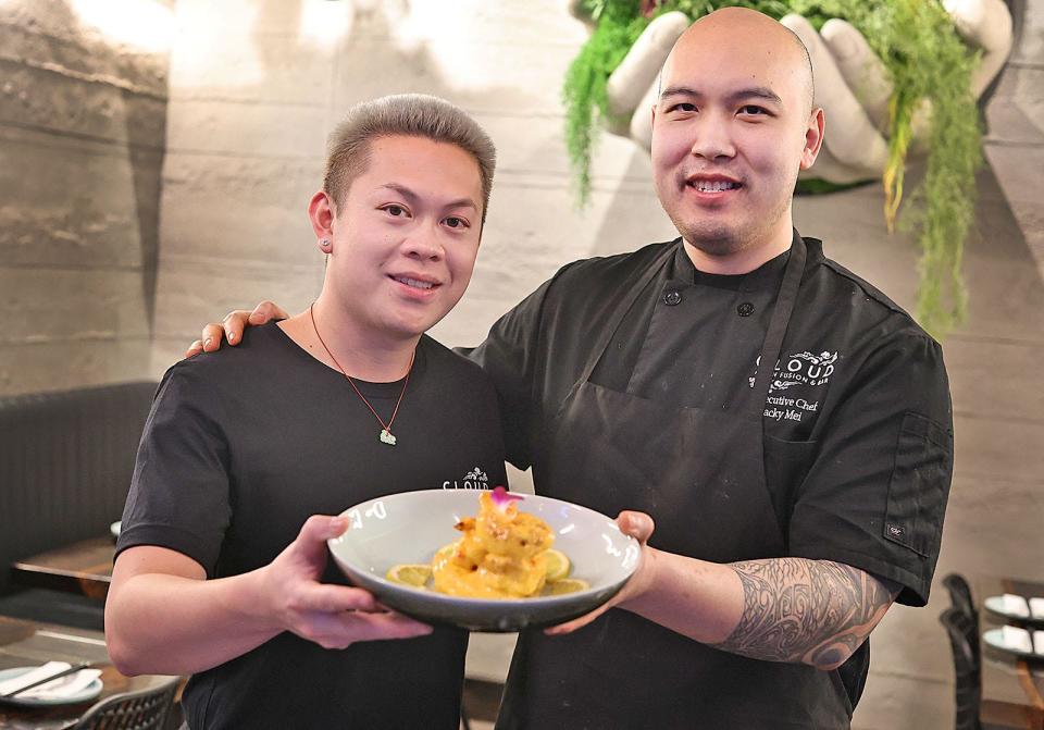 Jeffrey Huang and Jackie Mei are two of the co-owners of Cloud Asian Fusion & Bar in Quincy.