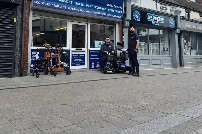 Co-owners Shah Baig and Josh Wardle outside the new store