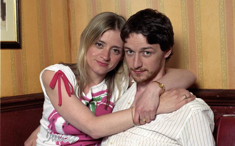 Anne-Marie Duff and James McAvoy in Shameless - Channel 4