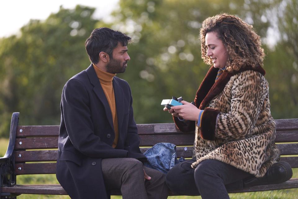 Nikesh Patel as Tom and Rose Matafeo as Jessie in HBO Max's "Starstruck."