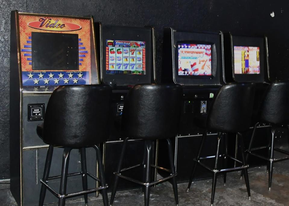 Bradenton police say they seized four video-style slot machines from the "Pour Decisions" bar in March, 2024.