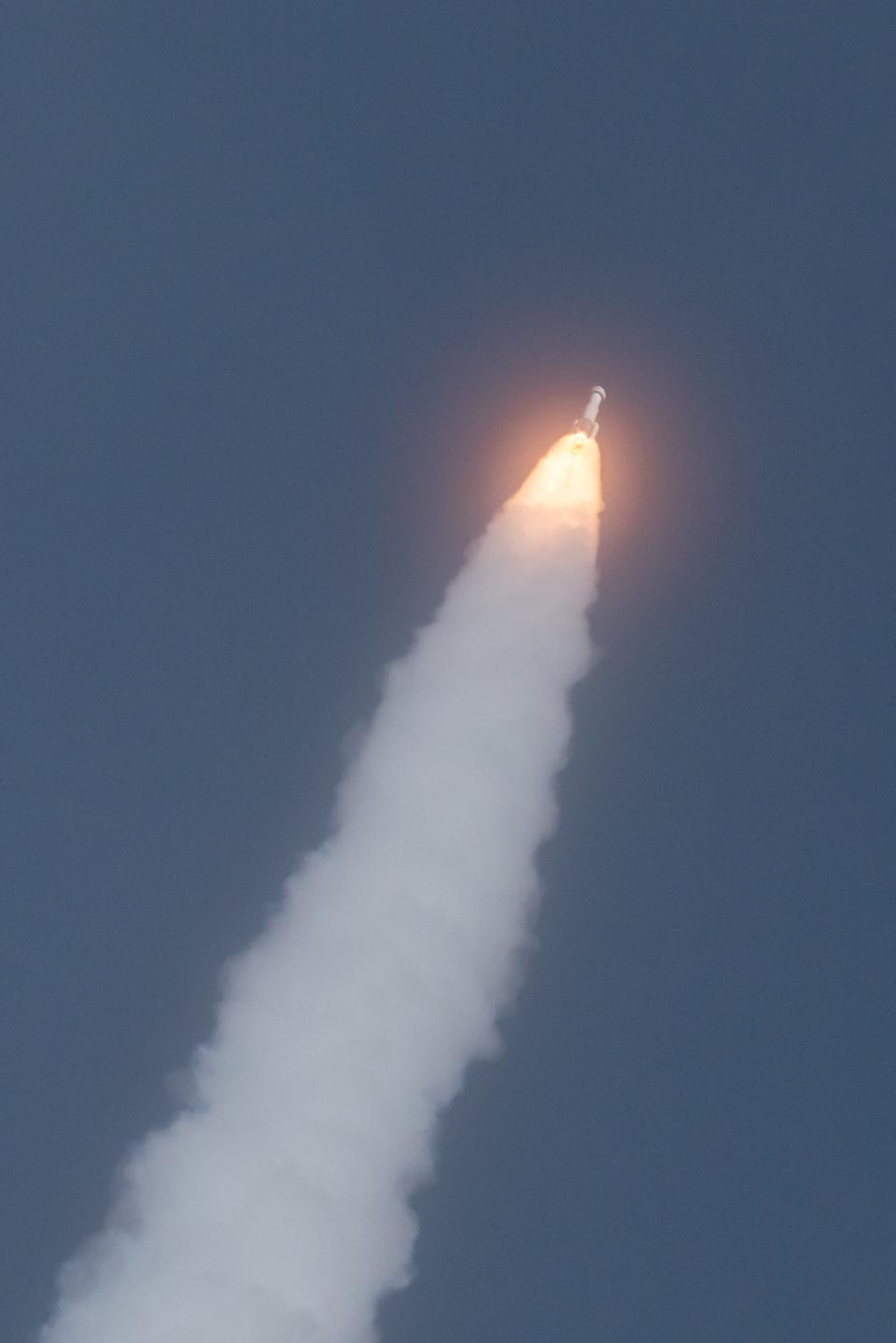 A United Launch Alliance Atlas V rocket takes off from Cape Canaveral Space Force Station in Florida with Boeing's Starliner capsule on Thursday, May 19,. 2022. It marks the company's second attempt at reaching the International Space Station with an uncrewed version of its capsule.