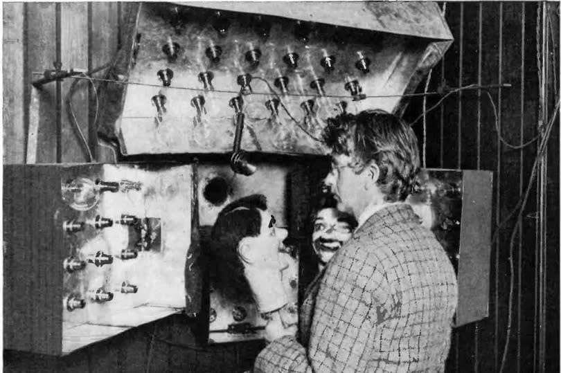John Logie Baird with Stooky Bill