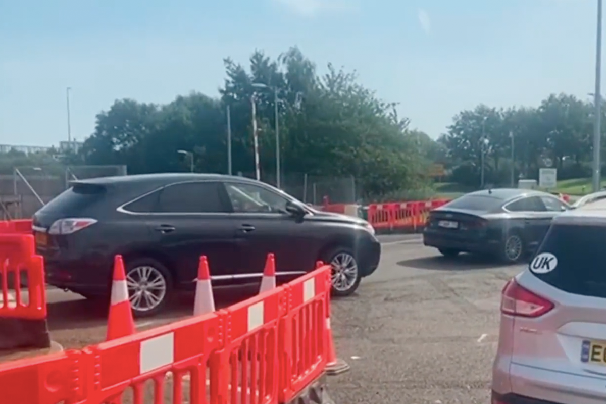 The closure of the Eurotunnel terminal has caused severe traffic delays   (Sky News)