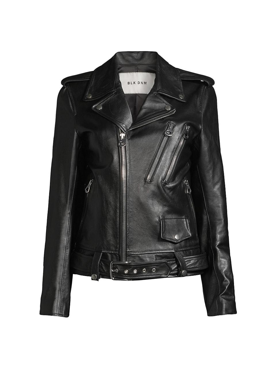 <p><a href="https://go.redirectingat.com?id=74968X1596630&url=https%3A%2F%2Fwww.saksfifthavenue.com%2Fproduct%2Fblk-dnm-leather-biker-jacket-0400018649091.html&sref=https%3A%2F%2Fwww.harpersbazaar.com%2Ffashion%2Ftrends%2Fg46971718%2Fbazaar-nice-saves-february-28-2024%2F" rel="nofollow noopener" target="_blank" data-ylk="slk:Shop Now;elm:context_link;itc:0;sec:content-canvas" class="link ">Shop Now</a></p><p>Leather Biker Jacket </p><p>saksfifthavenue.com</p><p>$777.00</p>