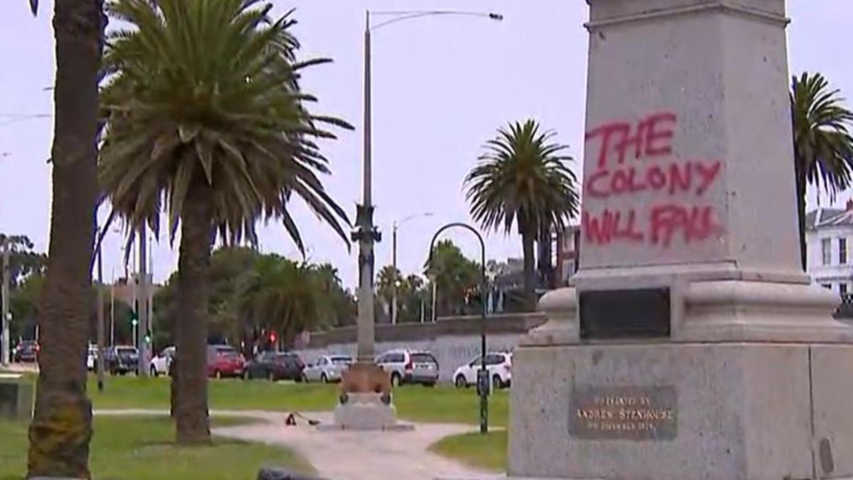 The statue is in St Kilda