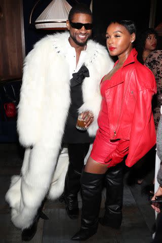 <p>Cassidy Sparrow/Getty Images for The House of Creed and Remy Martin</p> Usher and Janelle Monáe