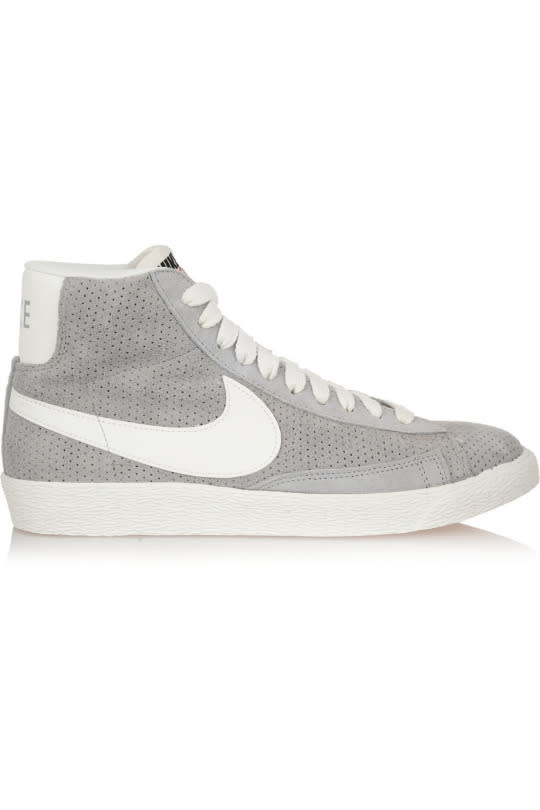 Nike Blazer Perforated Suede High-Top Sneakers, $70, Net-a-Porter.