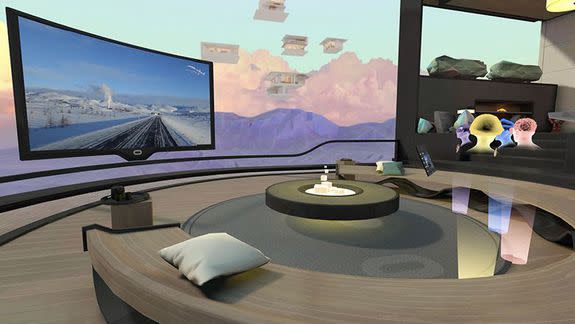 In Oculus Rooms, you can watch videos from Facebook with friends.