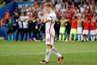 Football Soccer - Poland v Portugal - EURO 2016 - Quarter Final - Stade Velodrome, Marseille, France - 30/6/16 Poland's Jakub Blaszczykowski reacts after missing during the penalty shootout REUTERS/Christian Hartmann/ Livepic