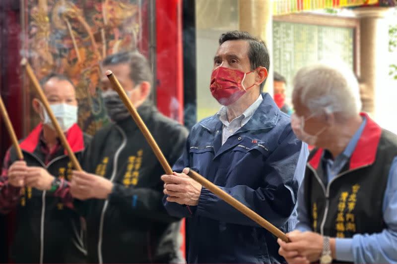 前總統馬英九前往中國祭祖。（圖／翻攝馬英九臉書）