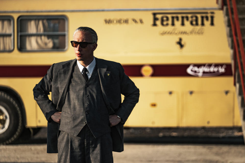 Adam Driver as Enzo Ferrari in Michael Mann's Ferrari<p>Lorenzo Sisti</p>