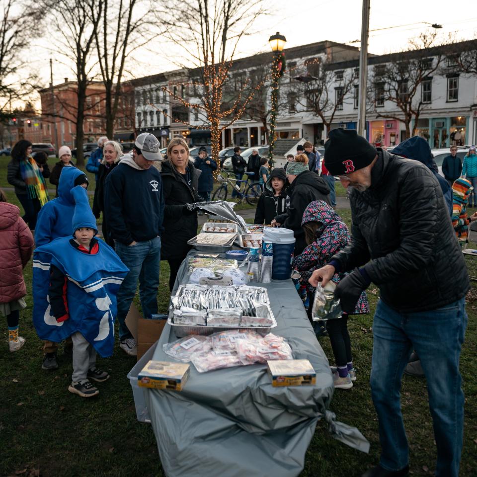 Chabad of Clinton offered crafts for kids, latkes, donuts, music and more during their annual Menorah Lighting in Clinton, NY on Tuesday, December 12, 2023.