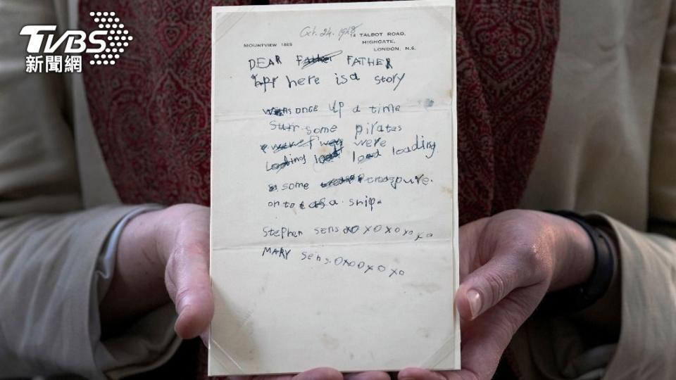 霍金兒時寫給父親的信也將收藏於劍橋大學圖書館內。（圖／達志影像美聯社）