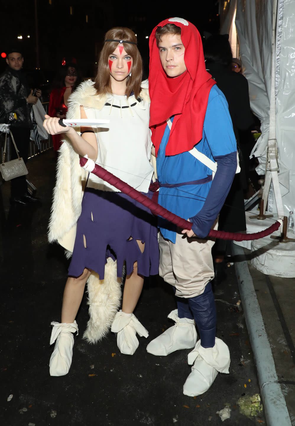 couples halloween costumes ashitaka and san from 'princess mononoke'
