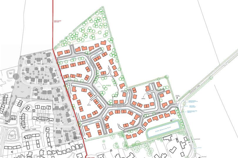 Plans for 109 homes in Welton
