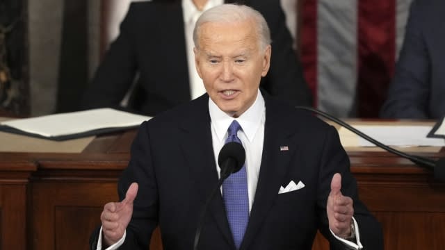 President Joe Biden delivers the State of the Union address on Thursday, March 7