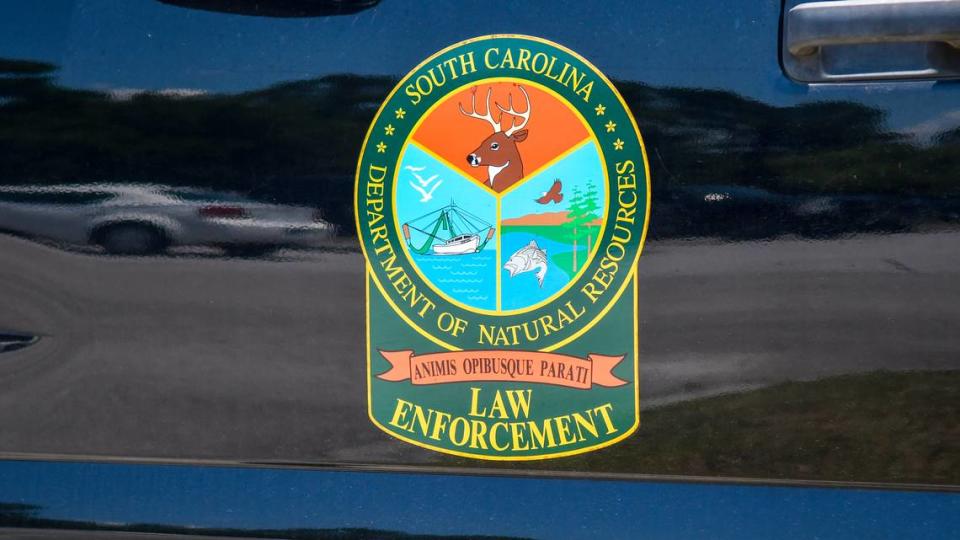 A decal on a law enforcement vehicle for the S.C. Department of Natural Resources as photographed on June 25, 2024 at the Beaufort County Bluffton Center in Bluffton.