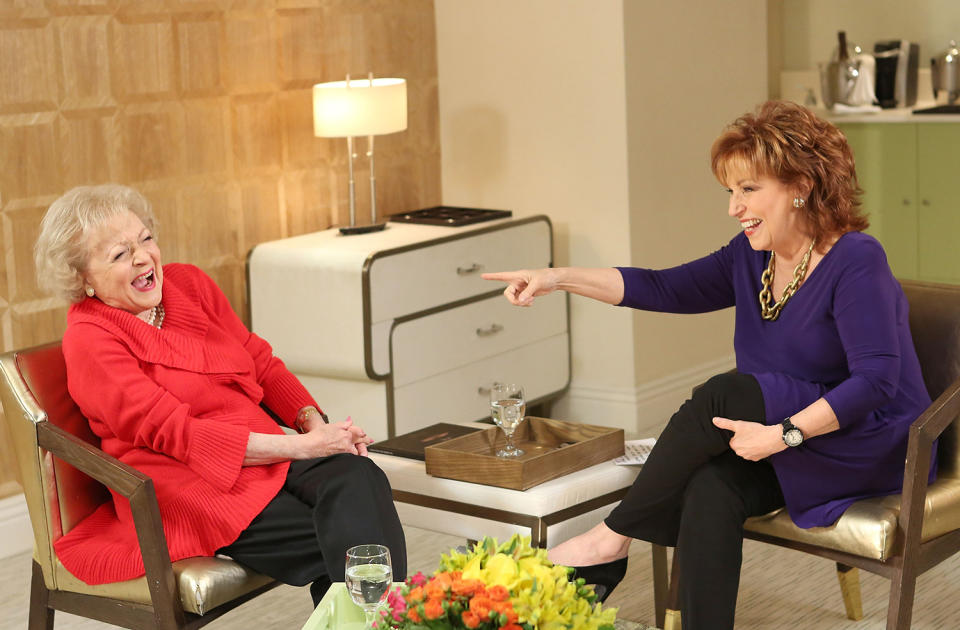 <p>In 2012, Behar was given another talk show: <i>Joy Behar: Say Anything!</i> The series aired on Current TV, and welcomed megastar guests such as Betty White, Dolly Parton, Billy Murray and some of Behar's fellow and former co-hosts on <i>The View</i>.</p>