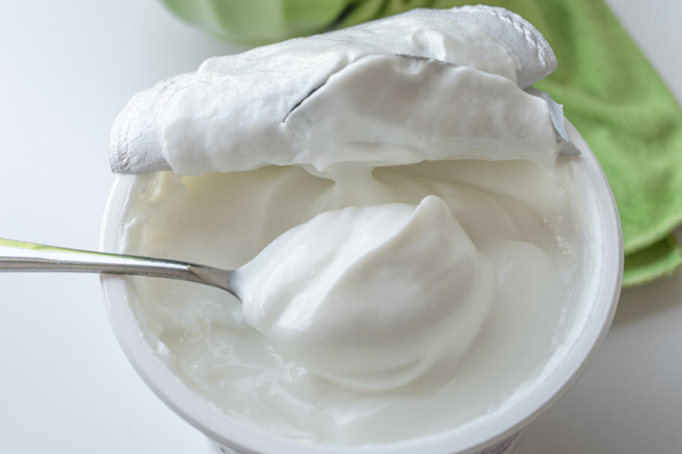 Greek yogurt in container<p>iStock</p>
