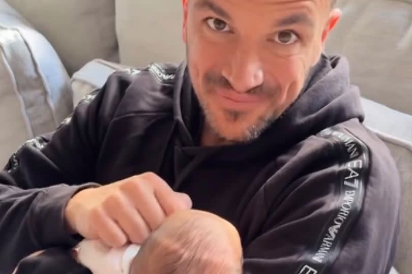 Peter Andre shares adorable video of new baby and reveals cute nickname after struggling with real name