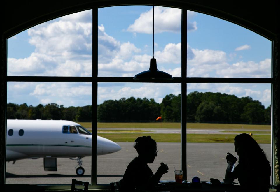 The Ocala International Airport has dining and art offerings.