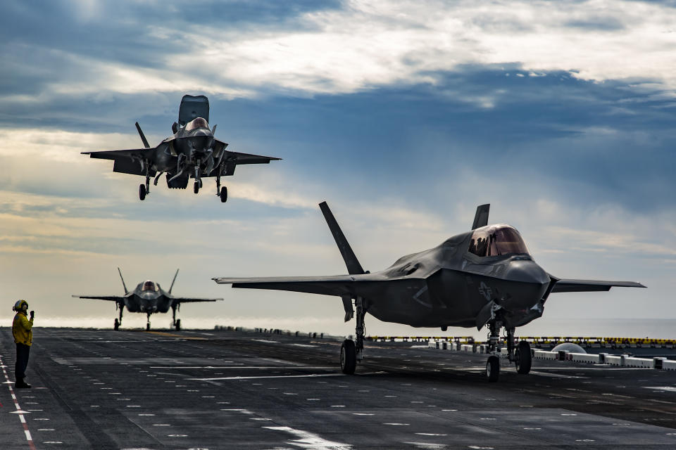 F-35b marines uss america