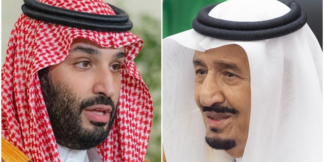 MBS and King salman side by side composite