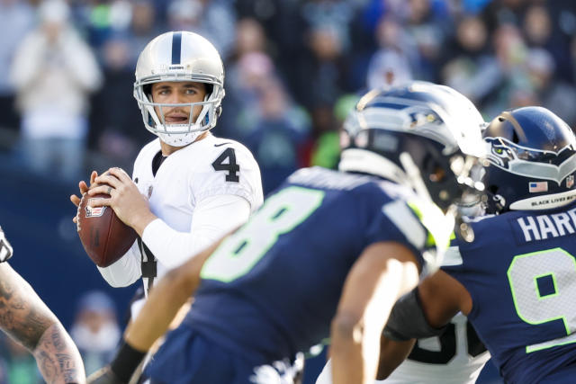 Russell Wilson-Seahawks trade rumors: Would Raiders move Carr?