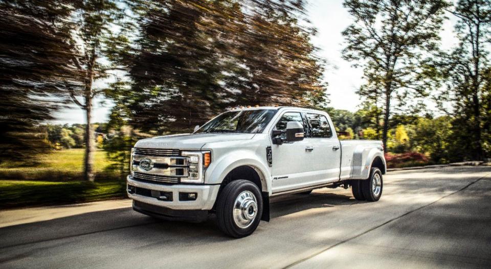 <p>When behind the wheel of a Super Duty, you likely won't forget that you're piloting something the size of a tiny house. Still, these big brutes are <a href="https://www.caranddriver.com/reviews/a15099718/2017-ford-f-350-super-duty-diesel-4x4-crew-cab-review/" rel="nofollow noopener" target="_blank" data-ylk="slk:surprisingly maneuverable;elm:context_link;itc:0;sec:content-canvas" class="link ">surprisingly maneuverable</a>, even if their ride quality remains stiff and bouncy in the service of heroic towing duties. </p>