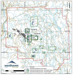 PLAN MAP SHOWING EXPLORATION TARGETS