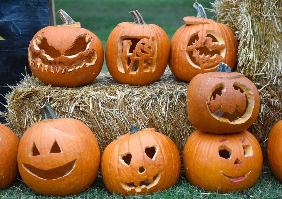 City of Lubbock Parks and Recreation Department and Michael Postar's Affordable Storage will host the 14th Annual Pumpkin Trail, as seen on Friday, Oct. 28, 2022, at Lubbock Memorial Arboretum. The trail is from Oct. 27 through 30.