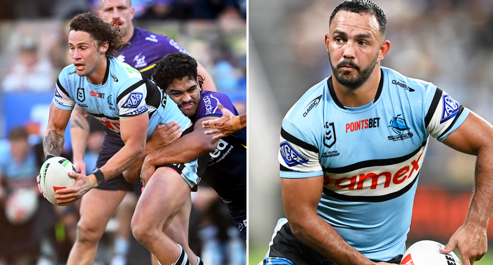 Nicho Hynes was overshadowed by his halves partner Braydon Trindall in the NRL finals defeat to the Storm. Pic: Getty