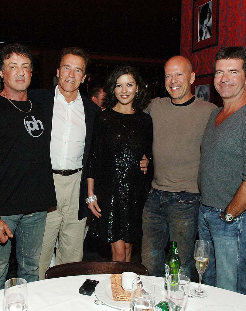 Stallone Schwarzenegger Jones Willis Cowell