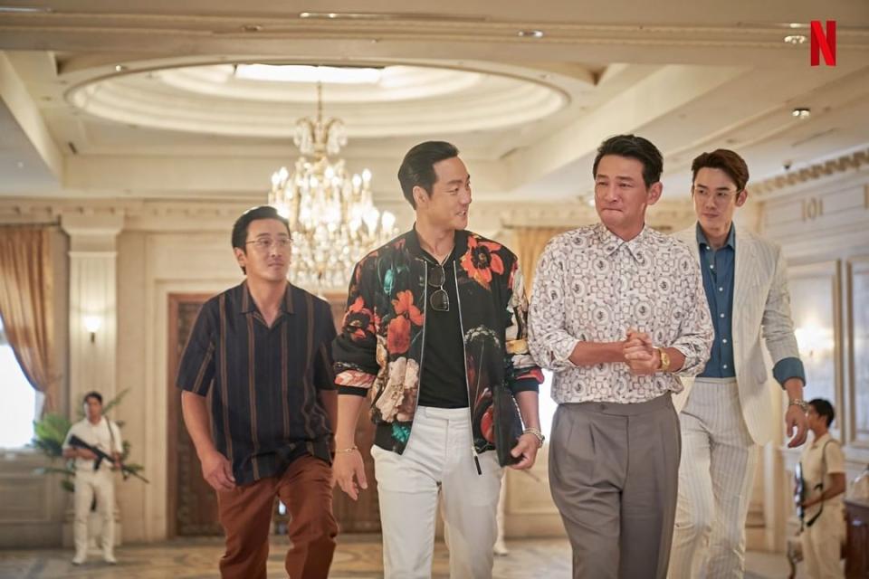 河正宇、朴海秀、黃晸珉、柳演錫在該劇中飆演技。（圖／翻攝Netflixkr IG）