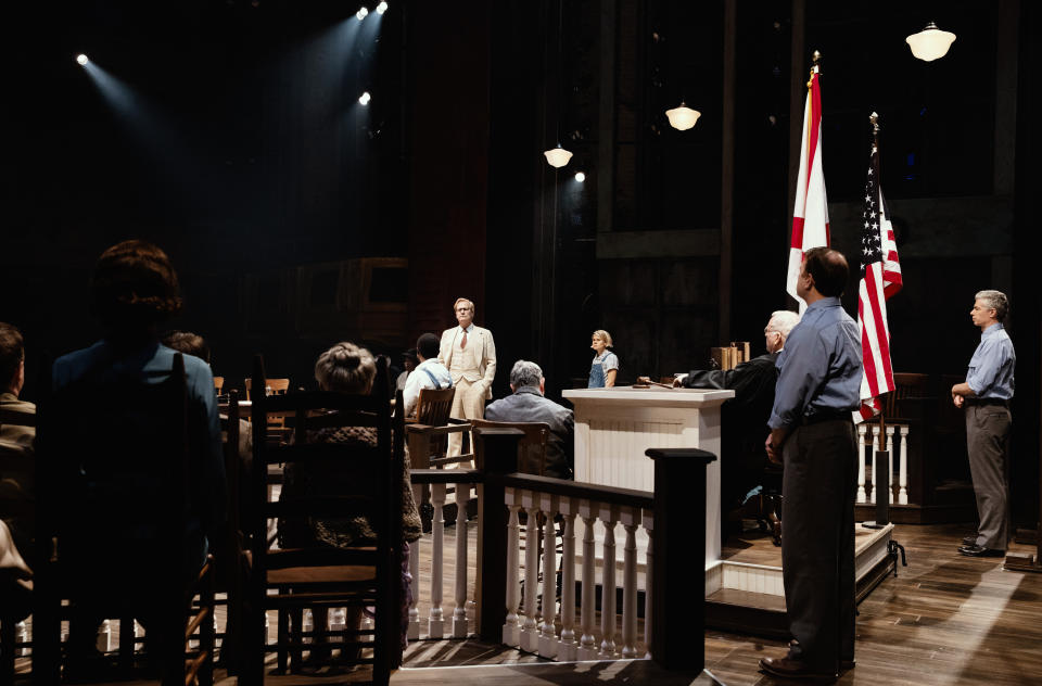 One of the many courtroom scenes in "To Kill a Mockingbird." (Photo: Julieta Cervantes)