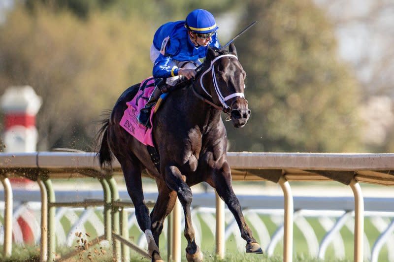 Encino won Saturday's Lexington Stakes at Keeneland and, with a little help from a withdrawal, earned a spot in the Kentucky Derby field. Photo courtesy of Keeneland