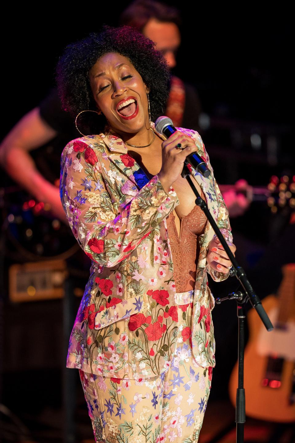 Rissi Palmer performs during the From Where I Stand: The Concert Celebration at The CMA Theater in Nashville, Tenn., Tuesday, June 18, 2024.