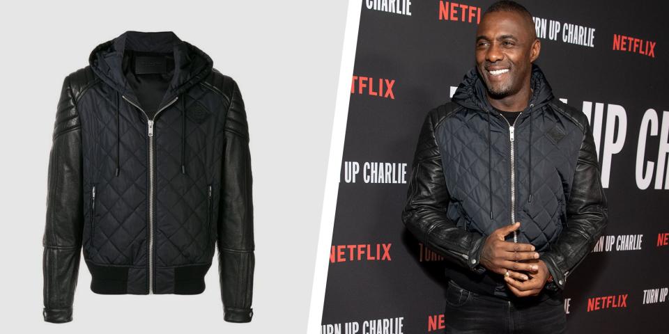 Get Idris Elba’s Quilted Moto Jacket for Seriously Badass Style