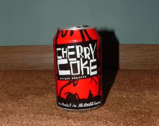 Cherry Coke that came in this can design: