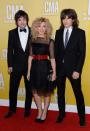 NASHVILLE, TN - NOVEMBER 01: (L-R) Neil Perry, Kimberly Perry, and Reid Perry of The Band Perry attend the 46th annual CMA Awards at the Bridgestone Arena on November 1, 2012 in Nashville, Tennessee. (Photo by Jason Kempin/Getty Images)