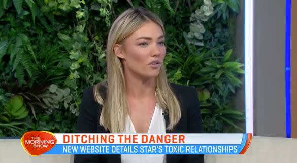 Sam Frost said it wasn’t until she visited a psychologist that she realised she was in a toxic abusive relationship 